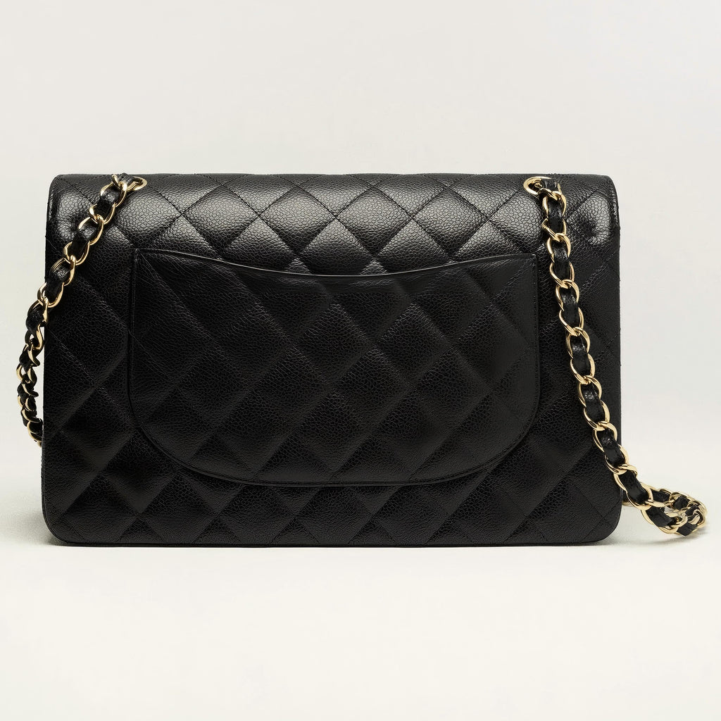 Chanel Classic 11.12 Handbag A01112 Medium Black