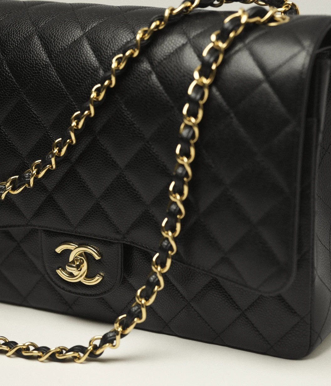Chanel Classic 11.12 Handbag A01112 Medium Black