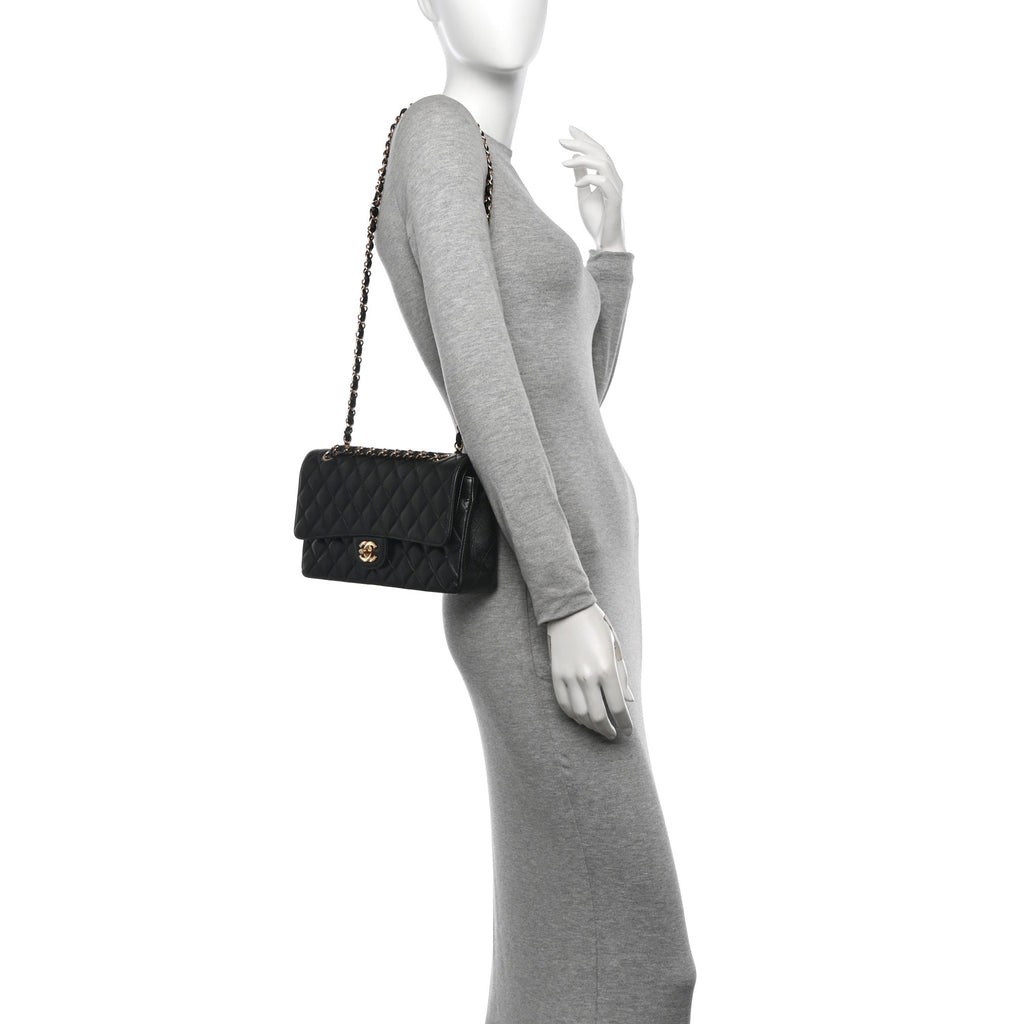 Chanel Classic 11.12 Handbag A01112 Medium Black