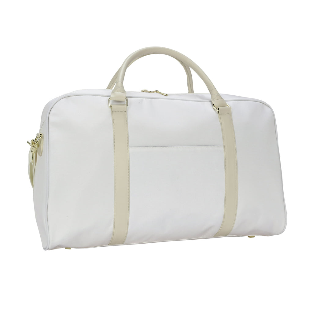 21 inch Travel Weekender Duffel, Cream Polyester