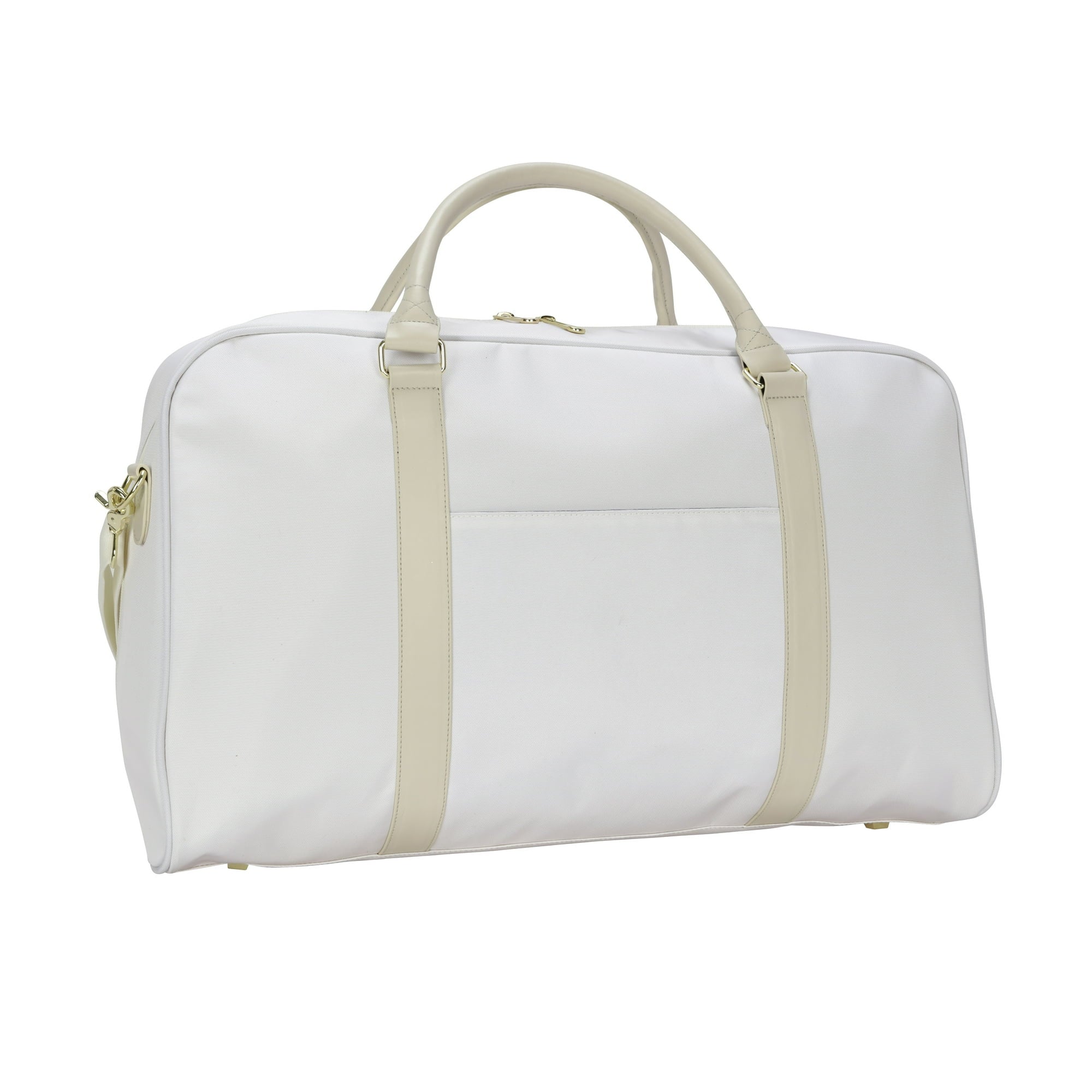 21 inch Travel Weekender Duffel, Cream Polyester