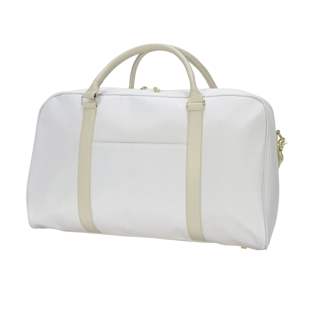 21 inch Travel Weekender Duffel, Cream Polyester
