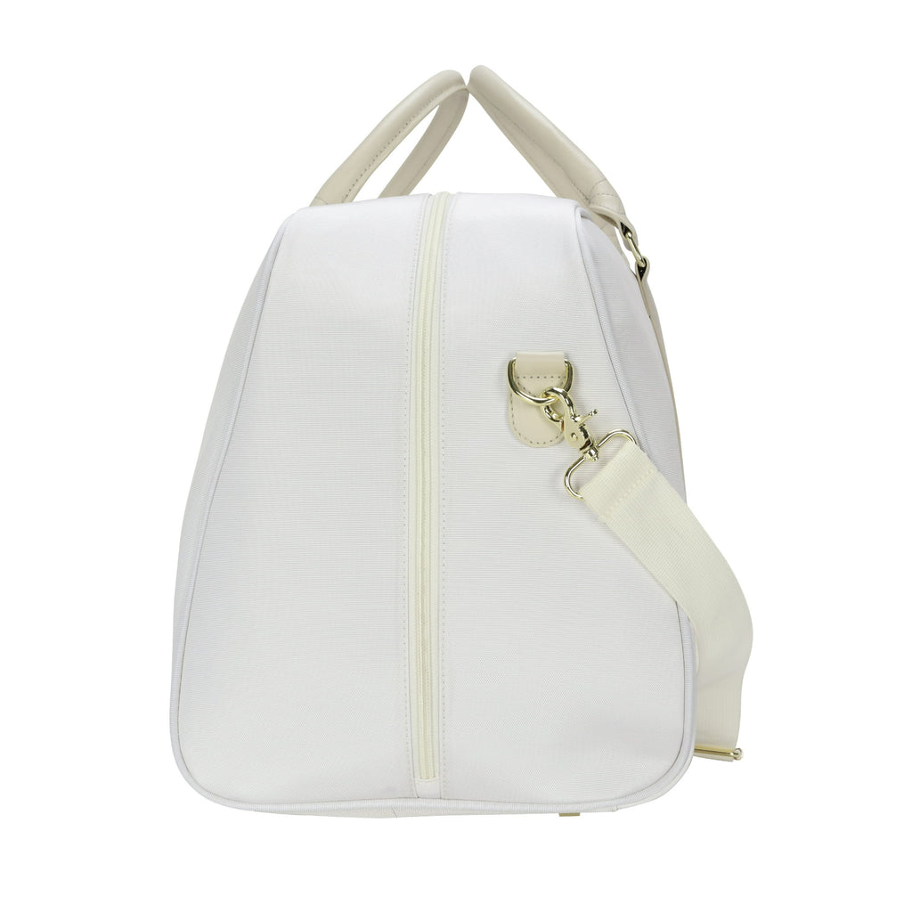 21 inch Travel Weekender Duffel, Cream Polyester