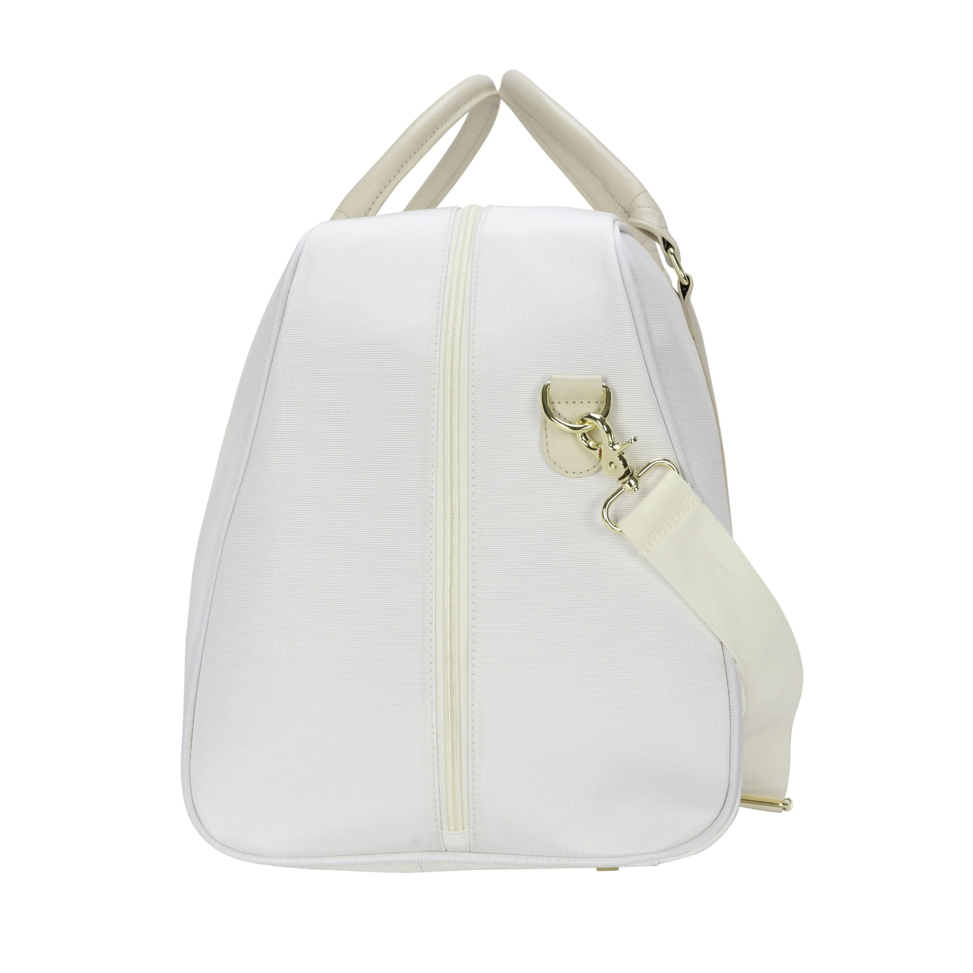21 inch Travel Weekender Duffel, Cream Polyester