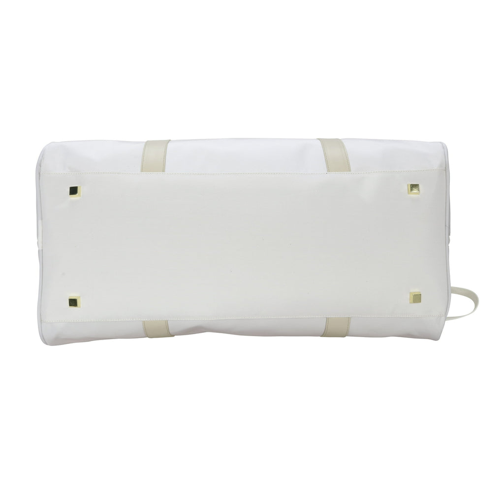 21 inch Travel Weekender Duffel, Cream Polyester
